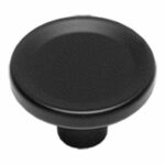 Intersteel knop rond groot mat zwart