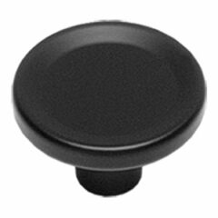 Intersteel knop rond groot mat zwart