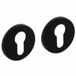 2 Profielcilinderplaatjes ø50x7 mm + 7mm nokken zwart
