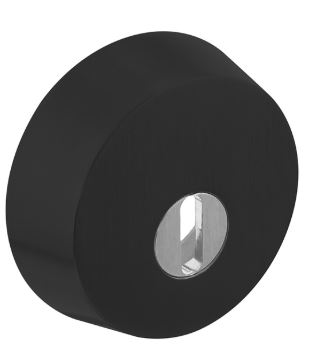 SKG3 Veiligheid-rozet + kerntrekbeveiliging voor oplegsloten RVS/Zwart