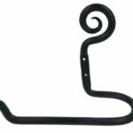 Toiletrolhouder 170 mm ijzer zwart