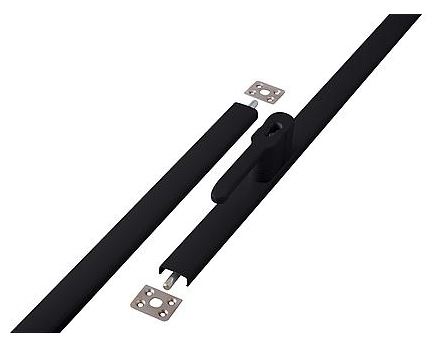 Espagnolet-sluiting opbouw SKG2 links & rechts toepasbaar 530 - 2500 mm zamac zwart