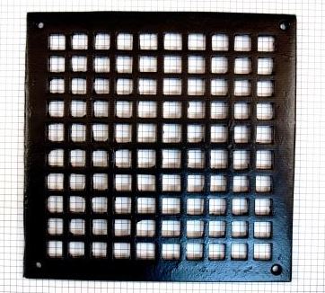 Rooster, ijzer zwart 20 x 20 cm