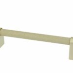 Staafgreep Aluminium Ribbel 128 mm Mat-goud