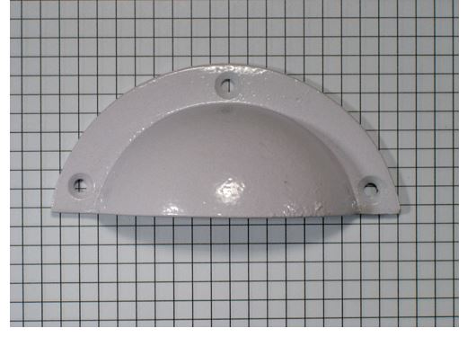 Komgreep ijzer wit 93 mm - Afbeelding 2