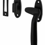 Intersteel raamsluiting Dudok rechts met sluitplaat en sluithaak zwart