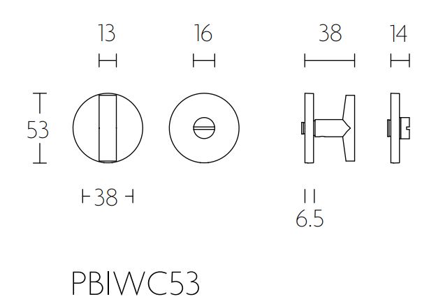 ToilToiletgarnituur PIET BOON INC PBIWC53 PVD Mat Zwartetgarnituur PIET BOON INC PBIWC53 PVD Mat Zwart