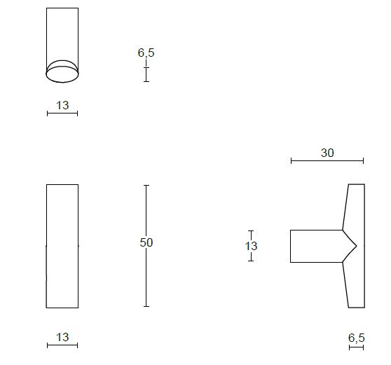 Meubelknop PIET BOON INC PBI13M PVD licht brons - Afbeelding 2