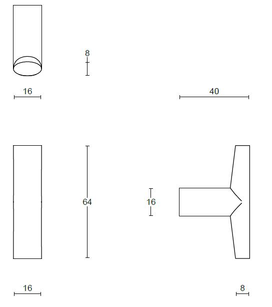 Meubelknop PIET BOON INC PBI16M PVD mat zwart - Afbeelding 2