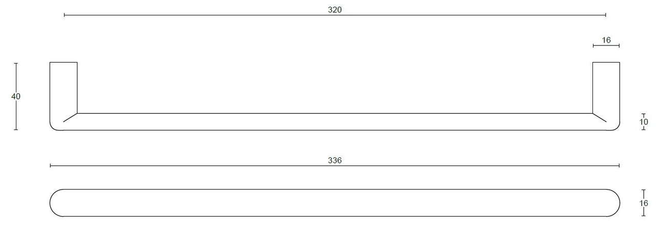 Meubelgreep PIET BOON INC PBI16/320 mm mat rvs - Afbeelding 2