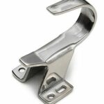 Sluithaak RVS gelijkliggende en opdekdeuren tot max. 12mm