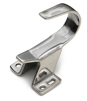 Sluithaak RVS gelijkliggende en opdekdeuren tot max. 12mm