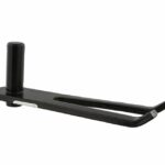 Klauwduim half steens, zwart gelakt 160 mm