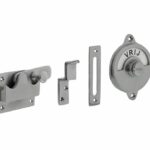 WC-overslag vlak en tekst “VRIJ / BEZET” chroom mat