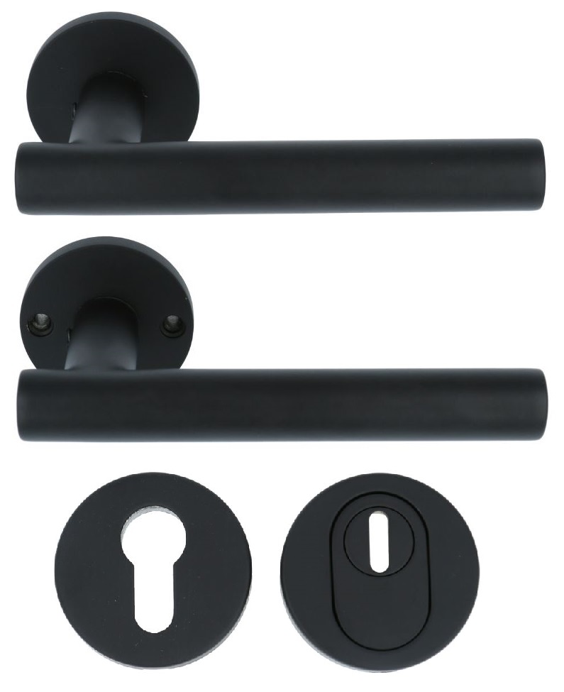 SKG3 Veiligheid Achterdeur Set Brenda Rond Zwart