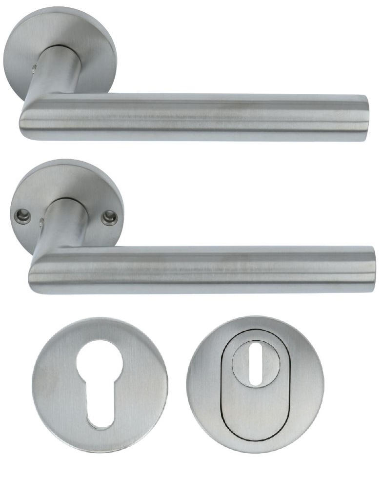 SKG3 Veiligheid Achterdeur Set Michel Rond Mat RVS