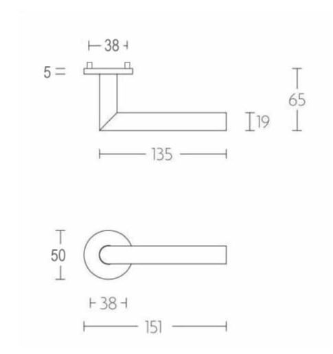 SKG3 Veiligheid Achterdeur Set Michel Rond Mat RVS