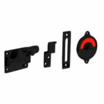 WC-overslag vlak met tekst "GROEN / ROOD" mat zwart