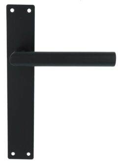 Deurkruk Marc op Schild Rechthoekig blind RVS/Mat Zwart