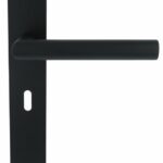 Deurkruk Marc op Schild Rechthoekig SL56 RVS/Mat Zwart