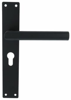 Deurkruk Marc op Schild Rechthoekig PC55 RVS/Mat Zwart