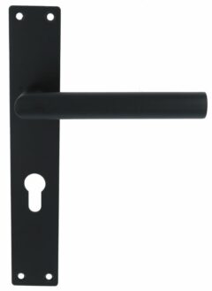 Deurkruk Marc op Schild Rechthoekig PC72 RVS/Mat Zwart