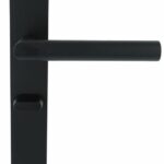 Deurkruk Marc op Schild Rechthoekig WC63/8 RVS/Mat Zwart