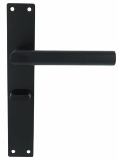 Deurkruk Marc op Schild Rechthoekig WC63/8 RVS/Mat Zwart