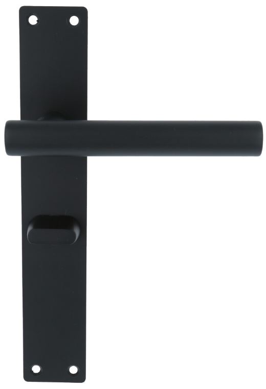 Deurkruk Brenda op Schild Rechthoekig WC63/8 RVS/Mat Zwart