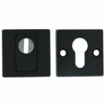 Intersteel SKG3 Veiligheid-rozet Vierkant + kerntrekbeveiliging RVS/Mat Zwart