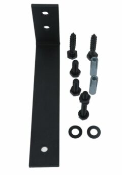 Set van 5 plafondbeugels 216 mm tbv schuifdeursysteem 2 meter, staal mat zwart