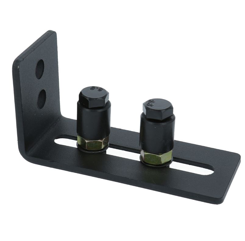 Vloergeleider schuifdeur wandmontage mat zwart