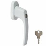 Draaikiepgarnituur LUNA Afsluitbaar Aluminium Wit