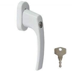 Draaikiepgarnituur LUNA Afsluitbaar Aluminium Wit