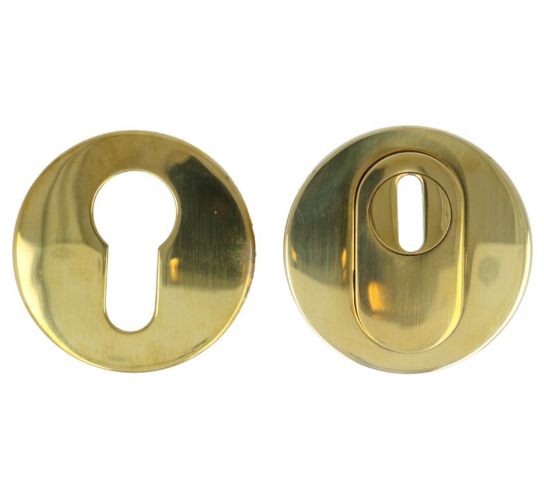 SKG3 Veiligheid-Rozet Met Kerntrekbeveiliging Messing Ongelakt