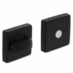 WC-sluiting 50x50x10 + 7mm nokken met 8 mm stift zwart