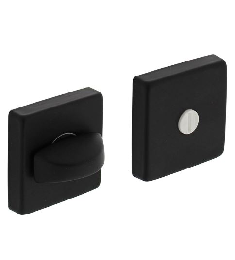 WC-sluiting 50x50x10 + 7mm nokken met 8 mm stift zwart