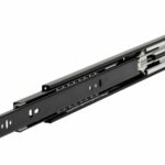 Paar ladegeleiders softclose volledig uittrekbaar 40 cm Zwart