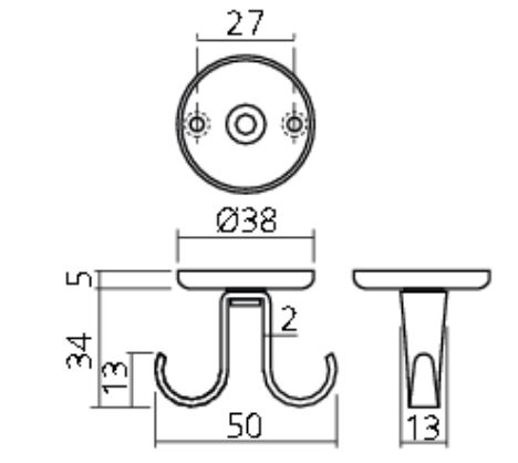 Jashaak Draaibaar Ø38 x 39 mm RVS