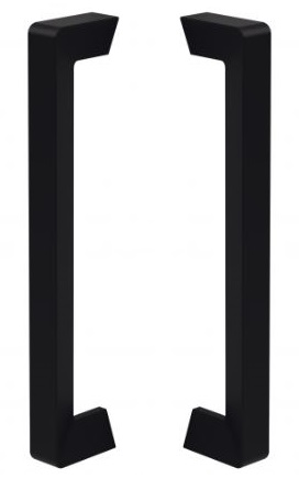 Set deurgrepen Mat Zwart 200 mm