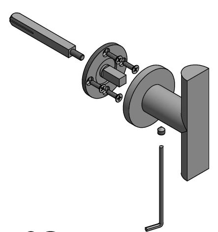 Voordeurknop Vast PIET BOON ARC PBA200VA PVD Mat Zwart