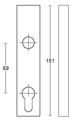 Hef/schuifdeurbeslag PIET BOON ARC PBA230Y PC69 PVD Mat Zwart