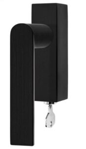 Draaikiepgarnituur Piet Boon ARC PBA101-DKLOCK Links PVD Mat Zwart