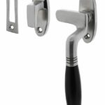 Raamsluiting Ton rechts chroom mat/ebbenhout