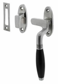 Raamsluiting Ton rechts chroom mat/ebbenhout