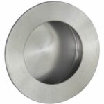 Schuifdeurkom rond 65 mm RVS