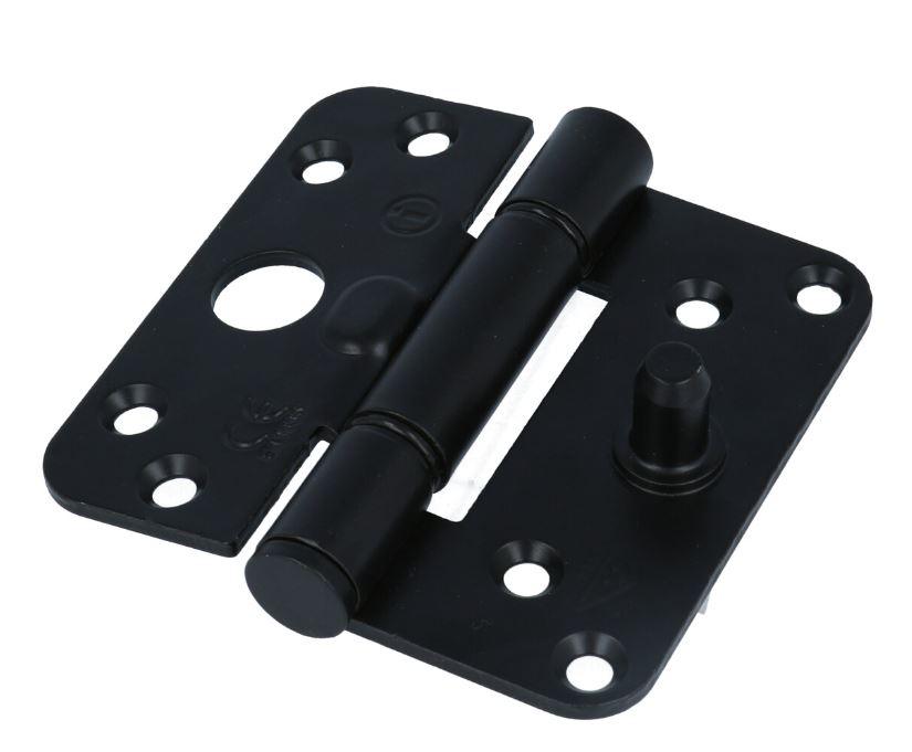 Intersteel SKG3 Glijlagerscharnier Ronde hoek 89x89 mm Rechts Zwart