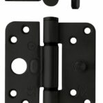 Intersteel SKG3 Glijlagerscharnier Ronde hoek 89x89 mm Rechts Zwart