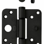 Intersteel SKG3 Glijlagerscharnier Ronde hoek 89x89 mm Links Zwart