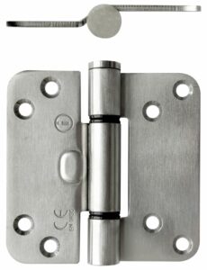 Glijlagerscharnier Ronde hoek 89x89 mm RVS